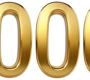 pngtree golden colour number 1000 png image 12648259